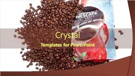  Presentation with beverage - PPT layouts consisting of kiev-ukraine-november-1-2017 background and a tawny brown colored foreground