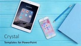  Presentation with ipad - Audience pleasing PPT theme consisting of kiev-ukraine-october-03-2017 backdrop and a light blue colored foreground