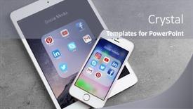  Presentation with ipad - Slide set with kiev-ukraine-october-03-2017 background and a gray colored foreground