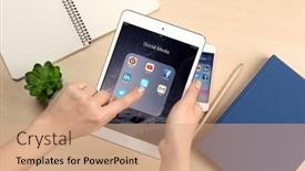  Presentation with ipad - Colorful presentation design enhanced with kiev-ukraine-october-03-2017 backdrop and a coral colored foreground