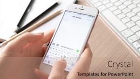  Presentation with rose gold - Beautiful theme featuring kiev-ukraine-october-09-2017 backdrop and a coral colored foreground