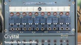  Presentation with soviet - Colorful PPT theme enhanced with quake - briza quaking grass green seedheads backdrop and a lemonade colored foreground