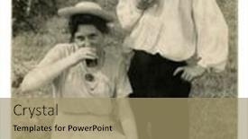  Presentation with ussr - PPT theme consisting of kiev-ussr-circa-1948-antique background and a coral colored foreground