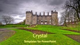  Presentation with gardens - Presentation design with kilkenny castle and gardens in co kilkenny ireland background and a tawny brown colored foreground