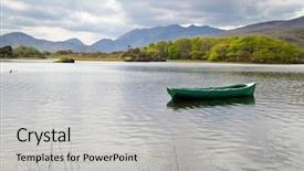  Presentation with killarney - Slides with killarney lake co kerry background and a light gray colored foreground