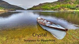  Presentation with killarney - PPT theme consisting of blue connected people networking background and a light blue colored foreground.