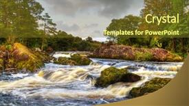  Presentation with mountain stream - Audience pleasing slide deck consisting of killarney national park ireland backdrop and a tawny brown colored foreground