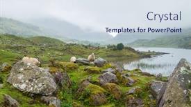  Presentation with killarney - PPT theme with killarney-national-park-killarney-national background and a sky blue colored foreground