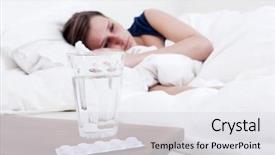  Presentation with water glass - Colorful slide deck enhanced with killer - bedside table with a glass backdrop and a white colored foreground