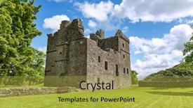  Presentation with renaissance - Cool new presentation theme with kilmartin argyll scotland renaissance backdrop and a gold colored foreground