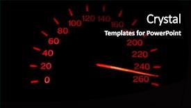  Presentation with automobile - Audience pleasing presentation consisting of kilometers - automobile speedometer backdrop and a black colored foreground
