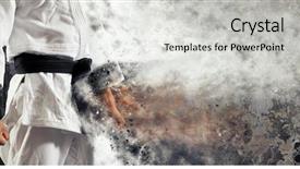  Presentation with judo - Cool new presentation with kimono with black belt japanese backdrop and a light gray colored foreground