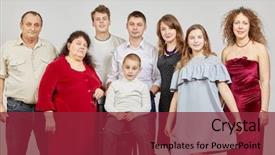  Presentation with eight - Beautiful PPT layouts featuring kin - portrait of family of eight backdrop and a violet colored foreground