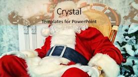  Presentation with christmas tree - Colorful presentation theme enhanced with kind rocks - good old santa claus sitting backdrop and a  colored foreground