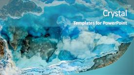  Presentation with stone - Theme featuring kind rocks - natural stone background background and a teal colored foreground