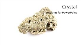  Presentation with crystals - Presentation having kind rocks - pyrite mineral crystals on white background and a  colored foreground