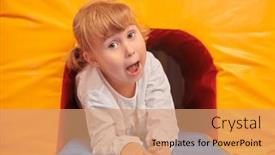  Presentation with fair - PPT layouts with kindergarten-a-happy-little-girl background and a  colored foreground