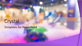  Presentation with hud abstract polygonal space blue - Beautiful PPT layouts featuring kindergarten slides - abstract blur modern playground backdrop and a  colored foreground