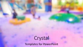  Presentation with blur - Slides having kindergarten slides - abstract blur modern playground background and a  colored foreground