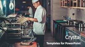  Presentation with young hackers in the concept - Cool new presentation theme with kindles coals and monitors temperature backdrop and a dark gray colored foreground