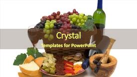  Presentation with different - Presentation theme with luxury food beverage - three different kinds of seedless background and a tawny brown colored foreground