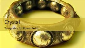  Presentation with bearing - Cool new presentation theme with kinematics - rusty bearing backdrop and a gold colored foreground