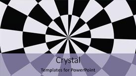  Presentation with black art - Beautiful presentation featuring kinetic art - black and white hypnotic wallpaper backdrop and a light blue colored foreground