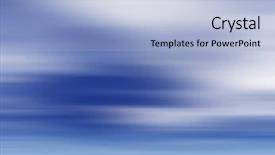  Presentation with abstract blue technology - Presentation theme consisting of kinetic art - blue abstract background with horizontal background and a  colored foreground