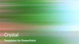  Presentation with art lines - Presentation featuring kinetic art - green abstract background with horizontal background and a ocean colored foreground