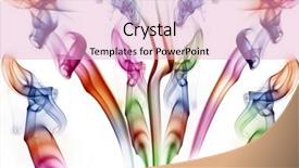  Presentation with smoke - Slides having kinetic art - abstract colored smoke background and a lemonade colored foreground