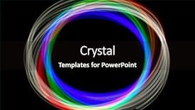  Presentation with abstract light - Amazing PPT theme having kinetic art - abstract physiogram light image using backdrop and a navy blue colored foreground