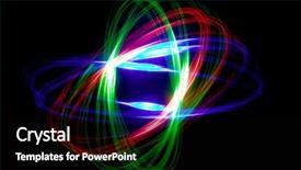  Presentation with abstract art - Slide set consisting of kinetic art - abstract physiogram pattern made background and a black colored foreground