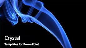  Presentation with smoke - Theme featuring kinetic art - blue smoke background and a black colored foreground
