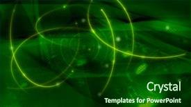  Presentation with fantasy - Theme having kinetic art - fantasy galaxy background and a forest green colored foreground