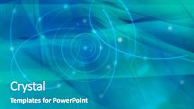  Presentation with light blue - Audience pleasing slides consisting of kinetic art - light blue fantasy galaxy backdrop and a gray colored foreground