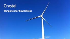  Presentation with turbine - Beautiful theme featuring  backdrop and a  colored foreground