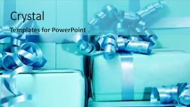  Presentation with white christmas - Presentation theme with king birthday - colored christmas gifts background and a  colored foreground