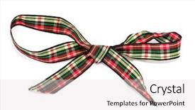  Presentation with gift ribbon - Amazing PPT theme having king birthday - gift ribbon bow isolated backdrop and a  colored foreground