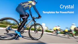  Presentation with race car a red racing - Colorful slide set enhanced with king birthday - racing bike motion blurred backdrop and a teal colored foreground