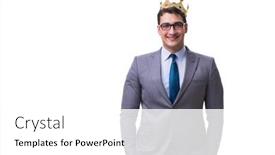  Presentation with king - Audience pleasing PPT layouts consisting of king-businessman-isolated-on-white backdrop and a white colored foreground