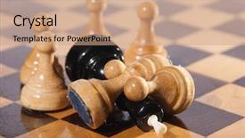  Presentation with advantage - Slides with king by numerical advantage background and a  colored foreground