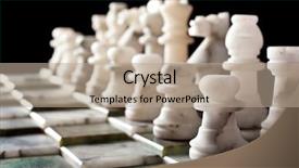  Presentation with chessboard - Slide set with king chess - marble chessboard formation background and a  colored foreground