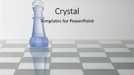  Presentation with chess board - PPT layouts featuring king chess piece alone background and a light gray colored foreground