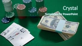  Presentation with low angle view of hockey - Amazing slide deck having king clubs - high angle view of cash backdrop and a  colored foreground