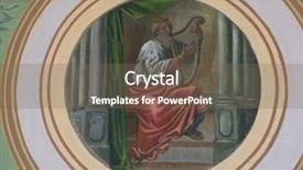  Presentation with king david - Beautiful PPT theme featuring king david backdrop and a violet colored foreground