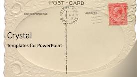  Presentation with postcard - Audience pleasing slide set consisting of king edward one penny backdrop and a lemonade colored foreground