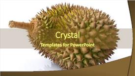  Presentation with durian - Beautiful slide deck featuring king of fruit durian durian backdrop and a tawny brown colored foreground