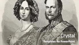  Presentation with journal - Colorful presentation design enhanced with king queen - william i prince regent backdrop and a gray colored foreground