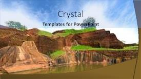  Presentation with sigiriya - Colorful PPT theme enhanced with king's swimmig pool in sigiriya sri lanka backdrop and a light blue colored foreground