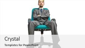  Presentation with king - Beautiful PPT theme featuring king sitting on the chair backdrop and a white colored foreground